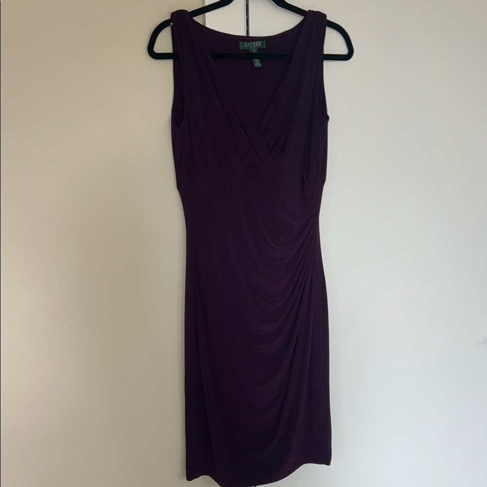 Ralph Lauren Deep Purple Midi Dress